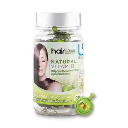 Lesasha Hair Vitamin Serum Capsule Olive Oil product bottle display