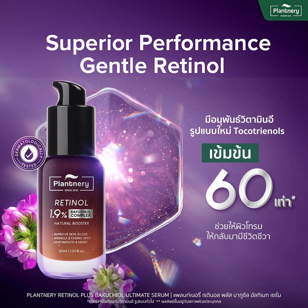 30ml Plantnery Natural Booster Serum with Bakuchiol Complex Face Care A+