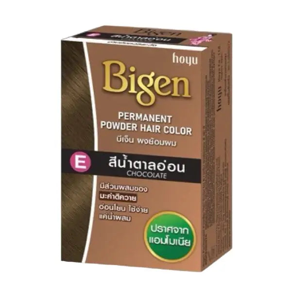 Bigen Powder Hair Color Chocolate permanent hair dye shade E