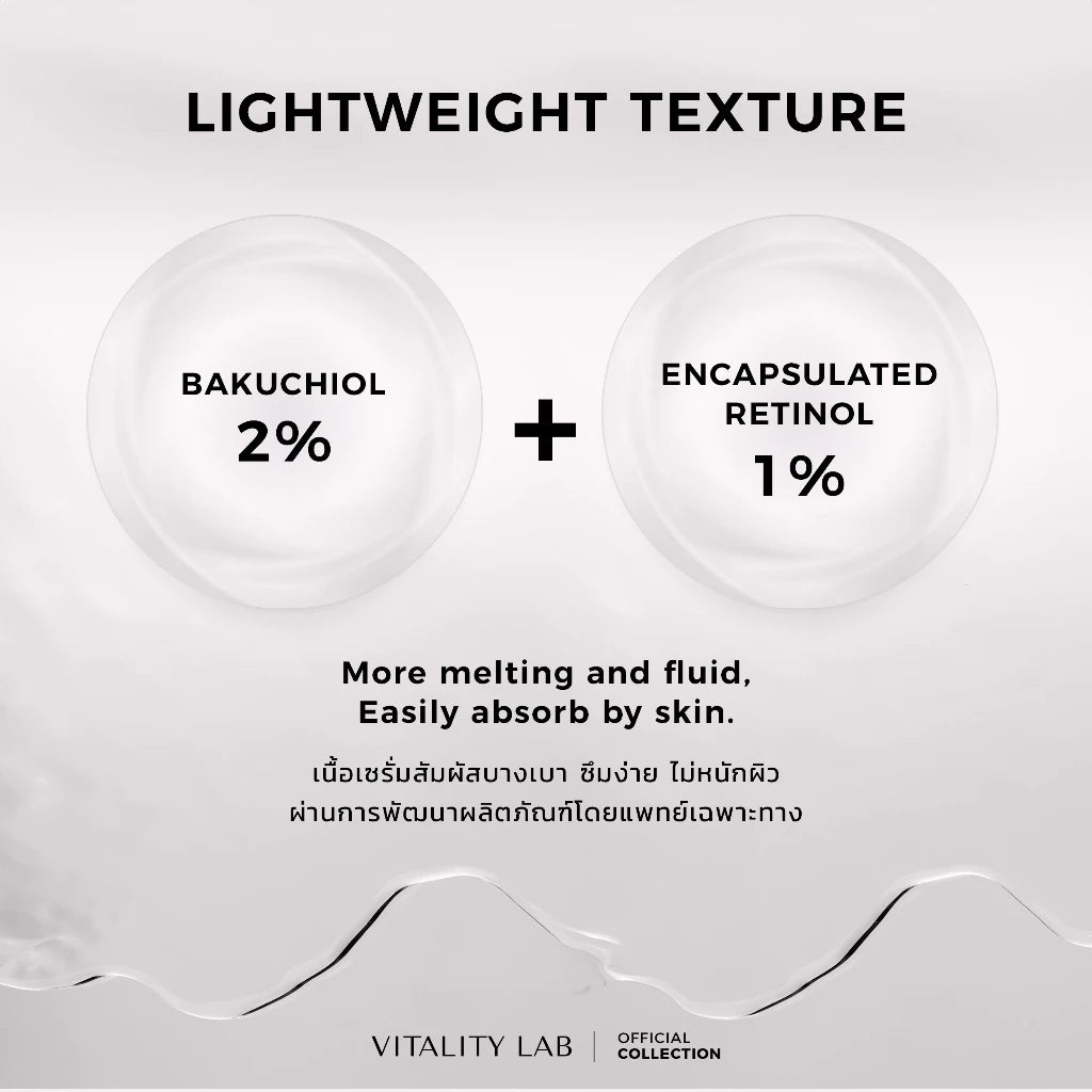 30ml VITALITY LAB Serum Bakuchiol Retinol Complex Anti Aging Firming Care