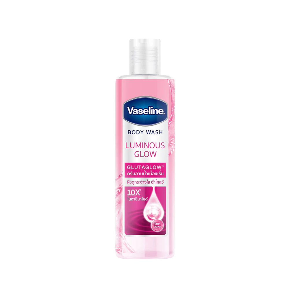 Vaseline Luminous Glow Body Wash pink bottle full product view 190ml