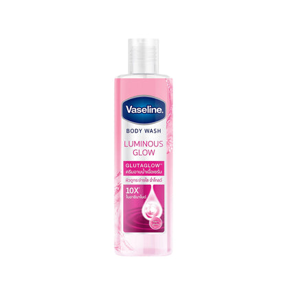 Vaseline Luminous Glow Body Wash pink bottle full product view 190ml