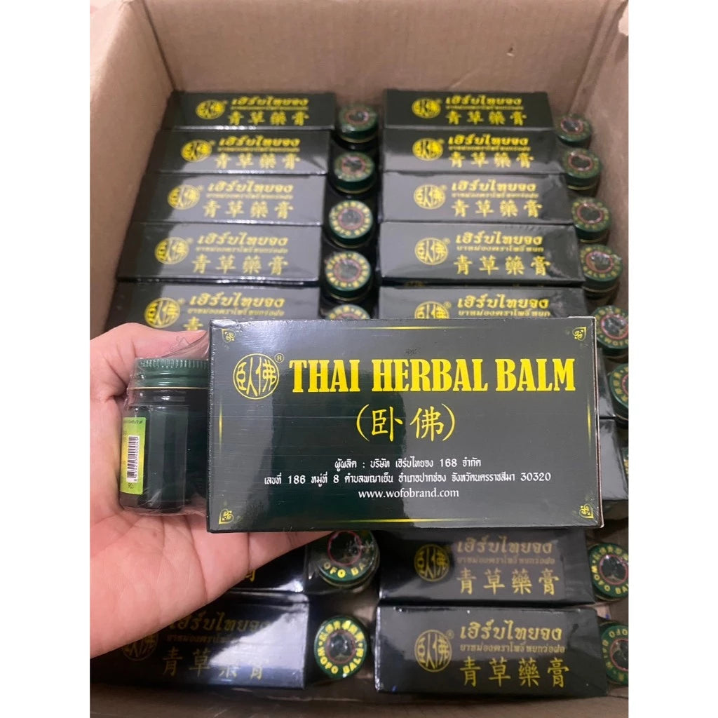 Bulk box of Phoyok balm jars for wholesale display
