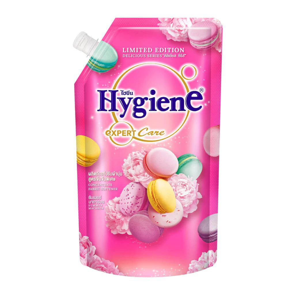 Hygiene Summer Macaron Softener front view refill pouch packaging