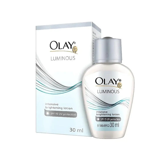 Olay Luminous Intensive Lotion SPF15 30ml bottle with box front view