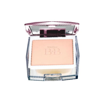 Mistine BB Diamond Pressed Powder open compact displaying pressed powder foundation