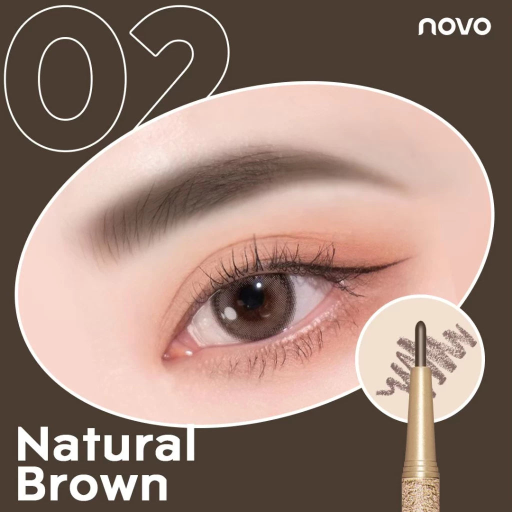 Novo Fashion Brow Pencil shade Dark Brown eyebrow look