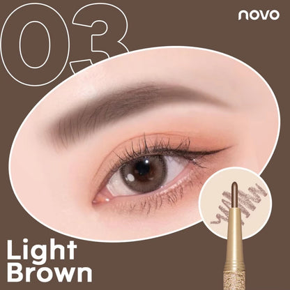 Novo Fashion Brow Pencil shade natural Brown eyebrow look