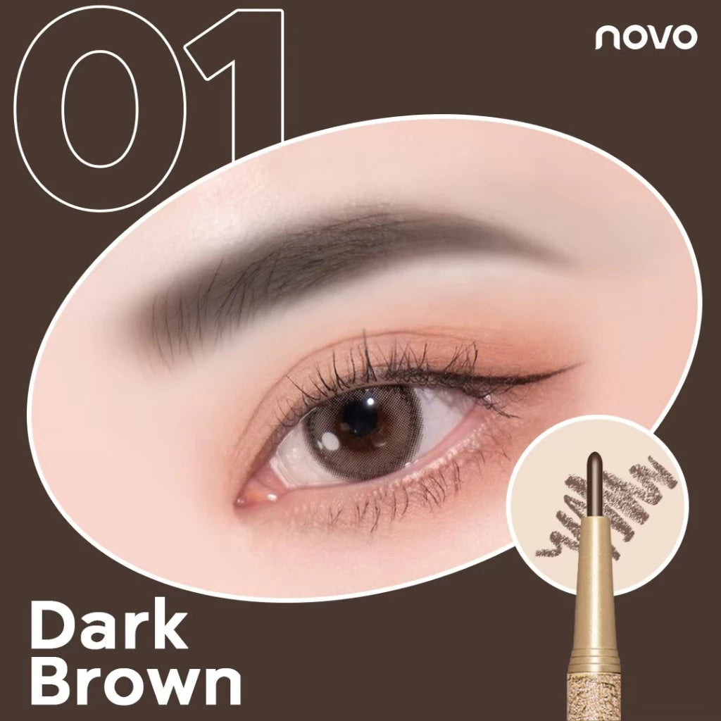 Novo Fashion Brow Pencil shade Light Brown eyebrow look