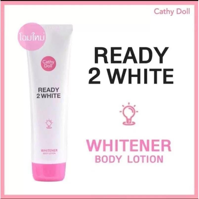 Cathy Doll Ready 2 White product label close up front design