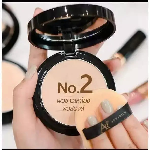 Aura Rich Powder Foundation No.2 yellowish white skin compact powder