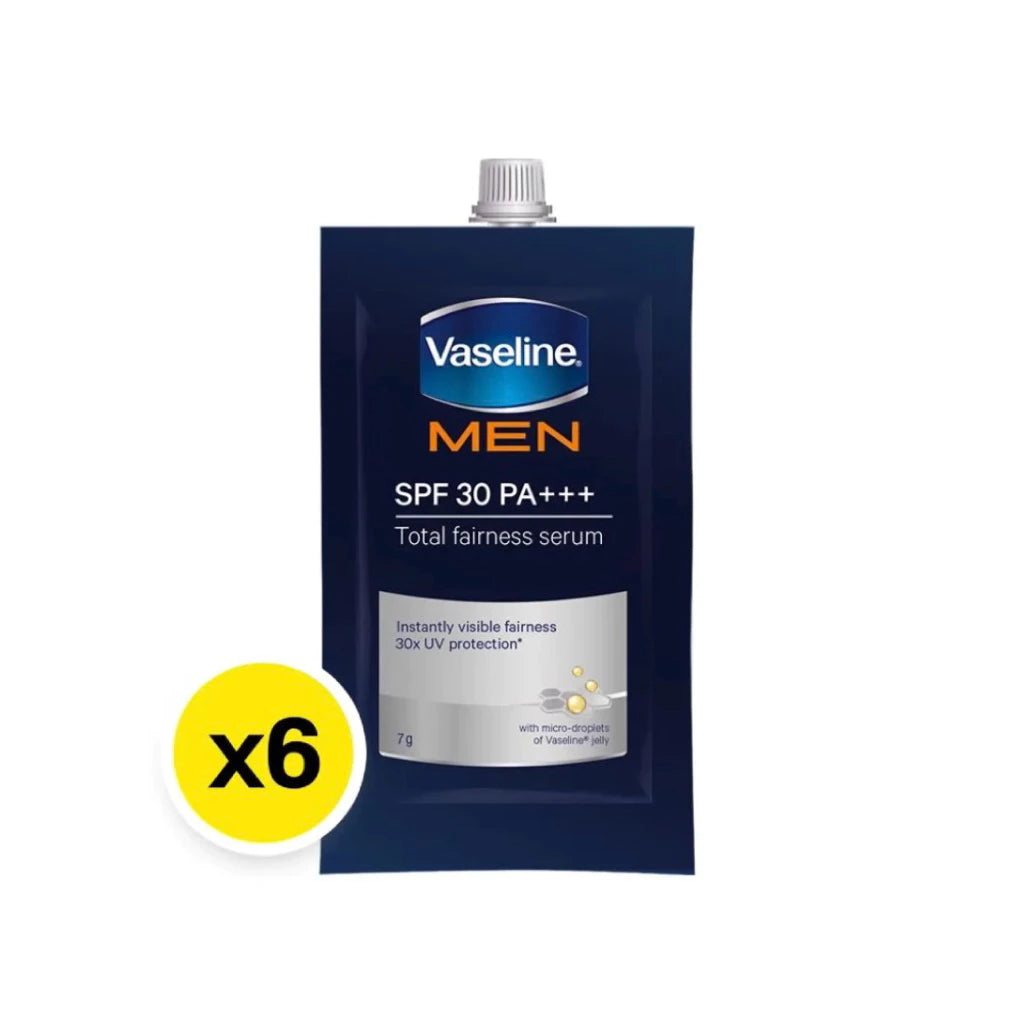 Vaseline Men Serum SPF30 PA+++ single sachet close up front