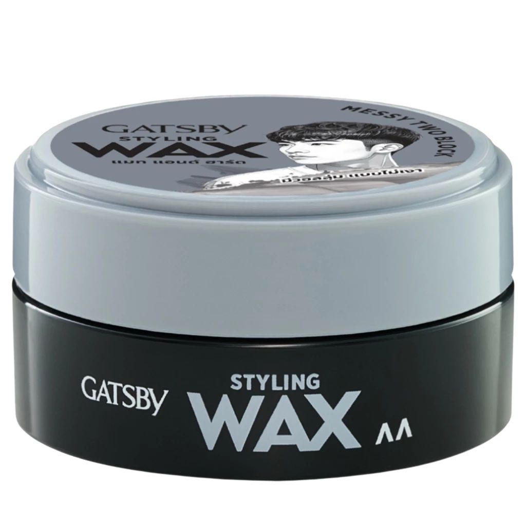 Gatsby Styling Wax Matte Hard 75g grey jar front view